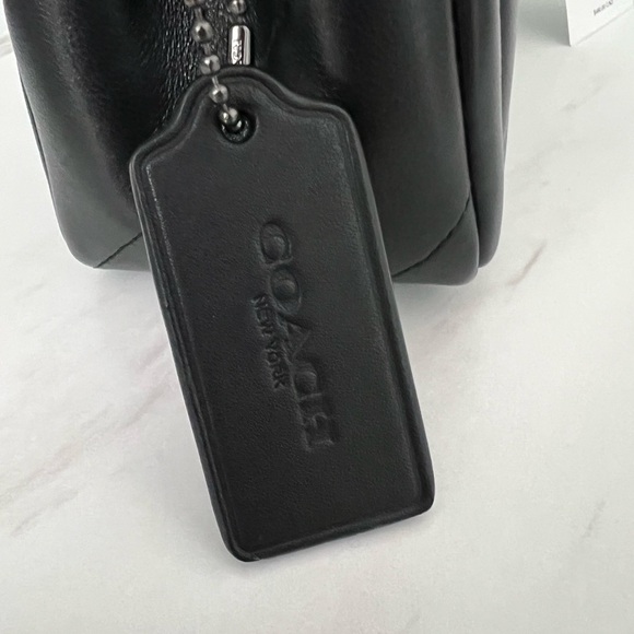 ✨NWT | Coach Quilted Pillow Tabby 20 in Black Nappa Leather and Pewter hardware - Picture 5 of 11